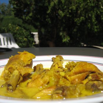 Pollo salsa de almendras Pollo en salsa de almendras