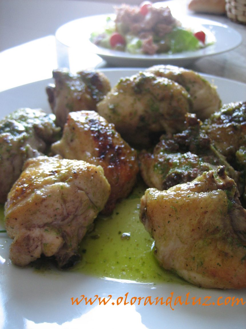 Pollo en salsa verde