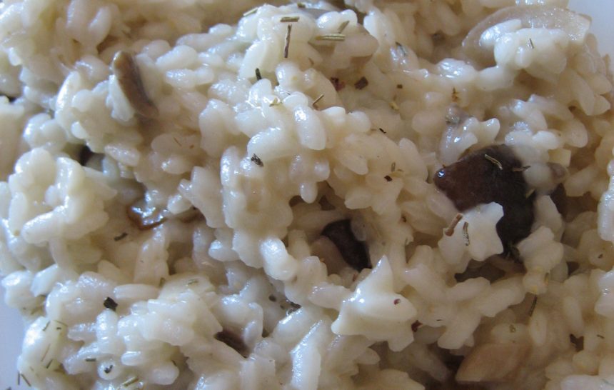 Arroz con setas