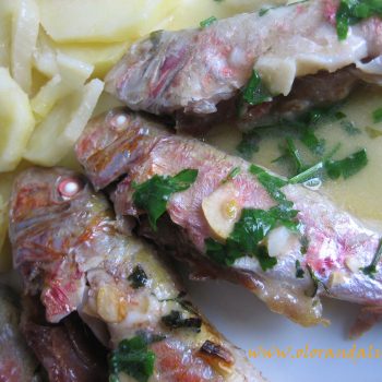 Salmonetes al horno Salmonetes al horno