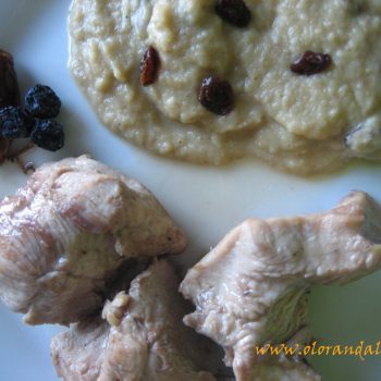 pollo-pure-manzana Pollo con pure de manzana