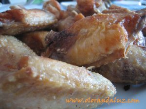 alitas de pollo fritas