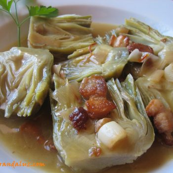 Alcachofas a la montillana Alcachofas a la montillana