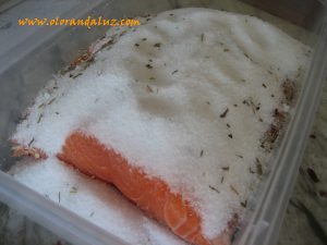 Salmon marinado 