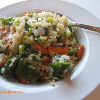 Arroz salteado con algas Arroz salteado con algas