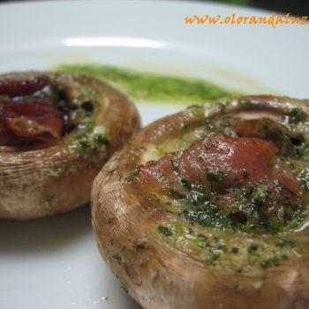 champiñones-rellenos Champiñones rellenos de jamón
