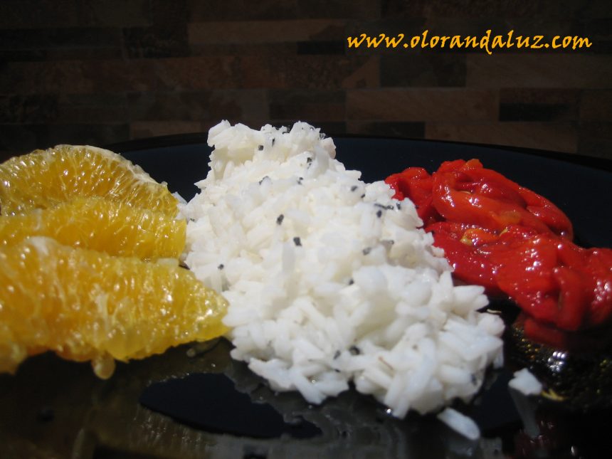 Ensalada nazarí de arroz