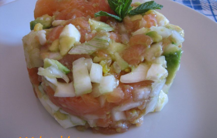 Tartar de salmón y aguacate