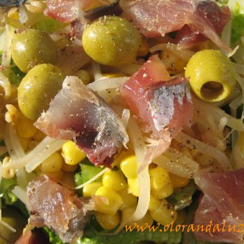 Ensalada de jurel marinado