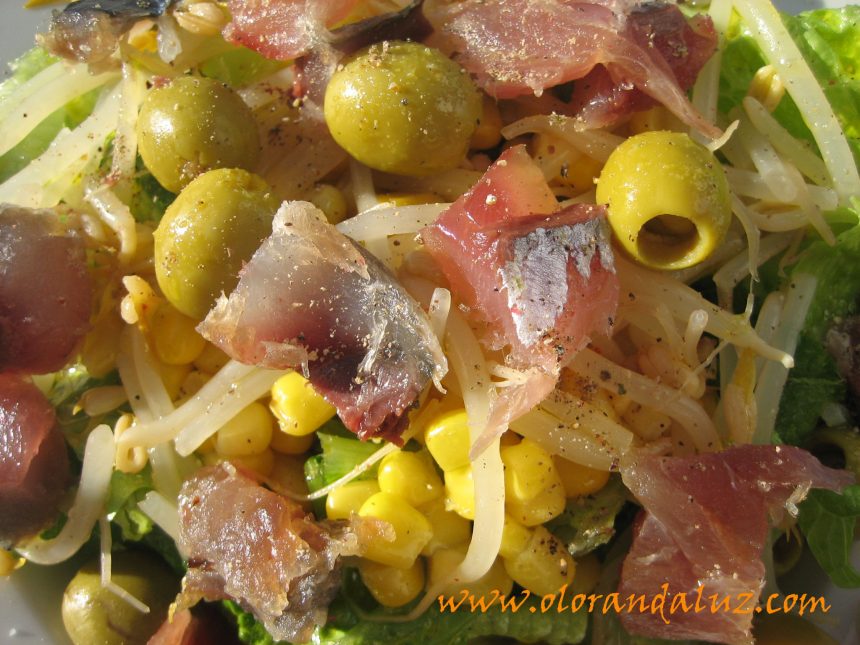 Ensalada de jurel marinado