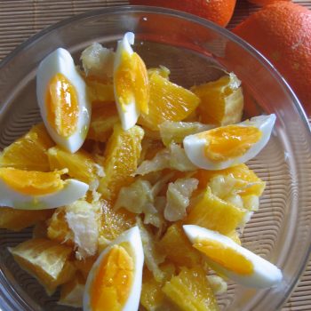 Remojón o ensalada de naranja y bacalao