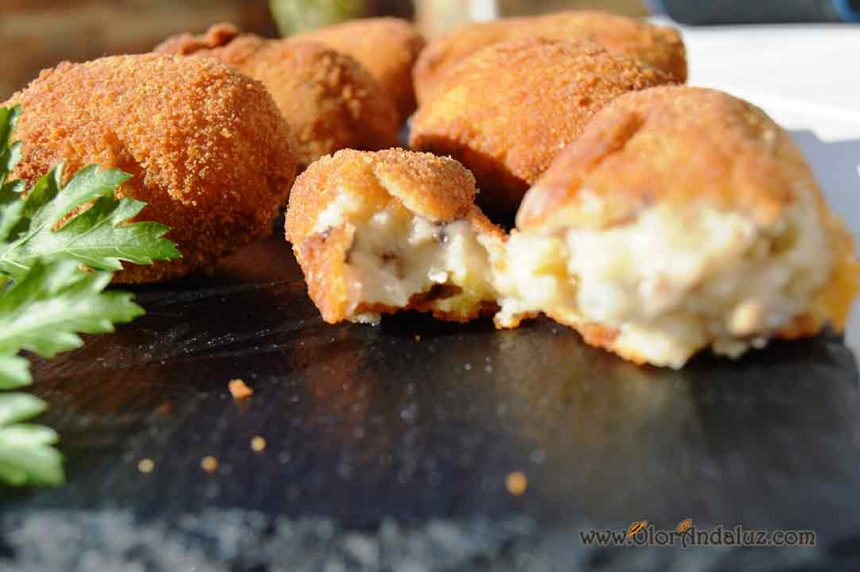 Croquetas de champiñones al ajillo