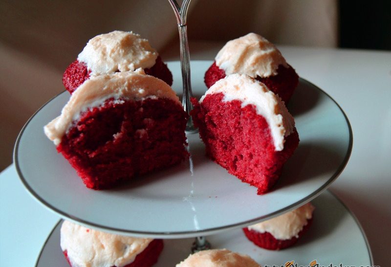 Magdalenas o cupcakes red velvet