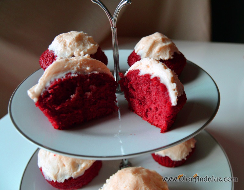 Magdalenas o cupcakes red velvet