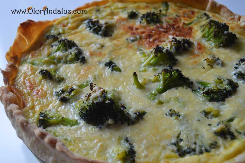 Quiché de brocoli y jamon